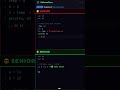 Junior vs Senior Python Developer 🐍 | This One Mistake Says Everything! #ytshorts #coding #python