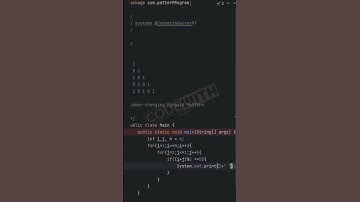 0 1 number pyramid #shorts #java #microservice #javatutorial #projects #codingtips #heart  #pattern