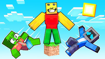 One Block Skyblock with WEIRD STRICT DAD in Minecraft!