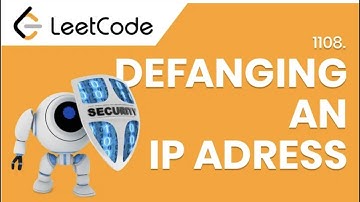 APPLE CODING INTERVIEW QUESTION - DEFANGING AN IP ADDRESS