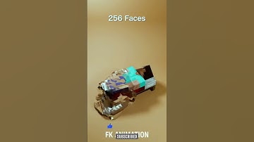 Satisfying Minecraft Cloth Simulation in Blender 4.4 | FK Animation #Shorts #Blender #Animation