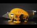A Hyper Realistic Fruit Metal Cutting