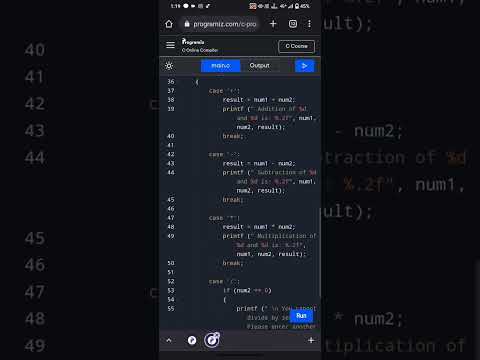 Calculator using stack data  structure