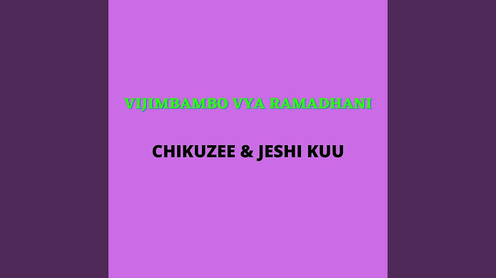 VIJIMBAMBO VYA RAMADHANI.