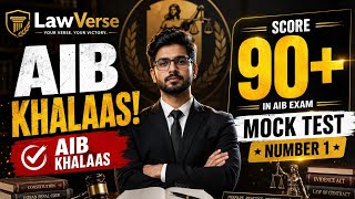 AIBE MOCK TEST 1 SCORE 90 PLUS