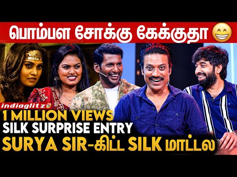 இவரு பார்த்த பார்வையில Silk-க்கு Out 😜 -  Vishal Fans Meet | SJ Surya | Mark Antony | Adhik