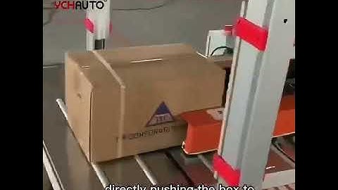 Factory customized semi auto carton flap folding and taping strapping machine line