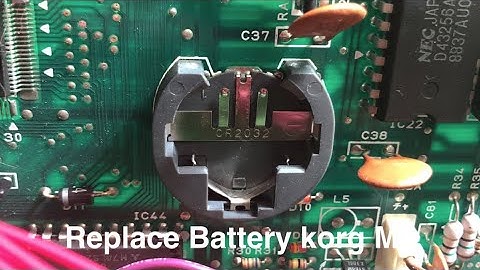 Korg M1 Battery Replacement - with link programs and utilities for restoring original setup