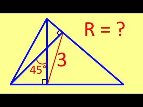 Найди радиус описанной окружности! Красивая олимпиадная задача по геометрии