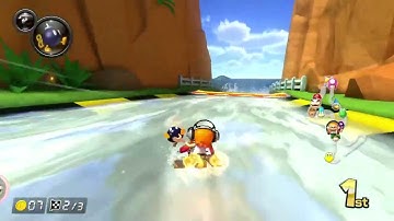 Maybe the best red shell dodge ever