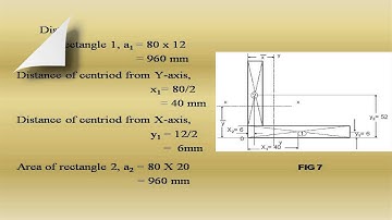 geometric properties of section | to calculate the centroid of L section