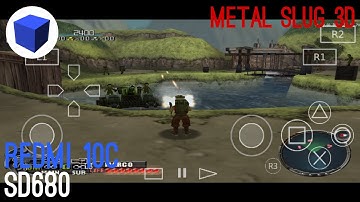 AetherSX2 Emulator - Metal Slug PS2 3D on Redmi 10C Snapdragon 680 & Setting
