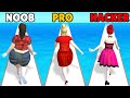 NOOB vs PRO vs HACKER in GIrl Runner 3D