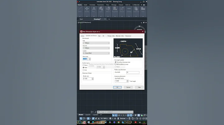 Setting Up the Dimension Style (DIMSTY) in AutoCAD Tutorial #autocad #autocadblocks #architecture