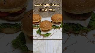 2x patty 2x taste🍔 | double Patty Burger with cheesy sauce🍔🧀