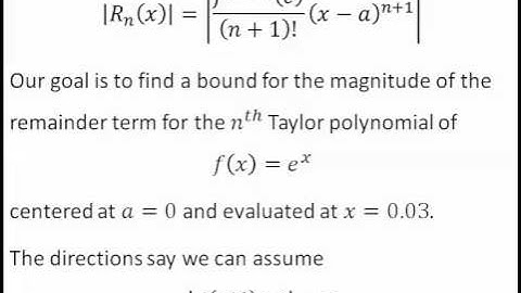 10.1 Approximating Functions With Polynomials 10.1.67