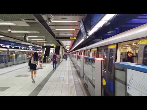 台北捷運板南線C321型 BL22南港雙向交會進站+離站 Taipei Metro