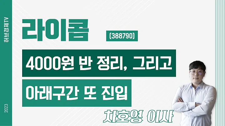 라이콤 (388790) - 4000원 반 정리, 그리고 아래구간 또 진입