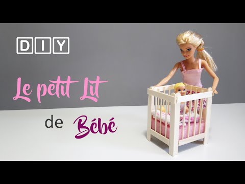 TUTO Lit de bébé pour Barbie - DIY Baby's bed for doll 