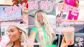 SUMMER VLOG! | Getting New Hair Extensions, Shooting Content, Day In My Life | Lauren Norris