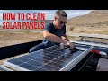 How to clean solar panels