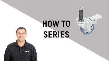 How to install W-3ESB casters for material handling equipment | Flexpipe