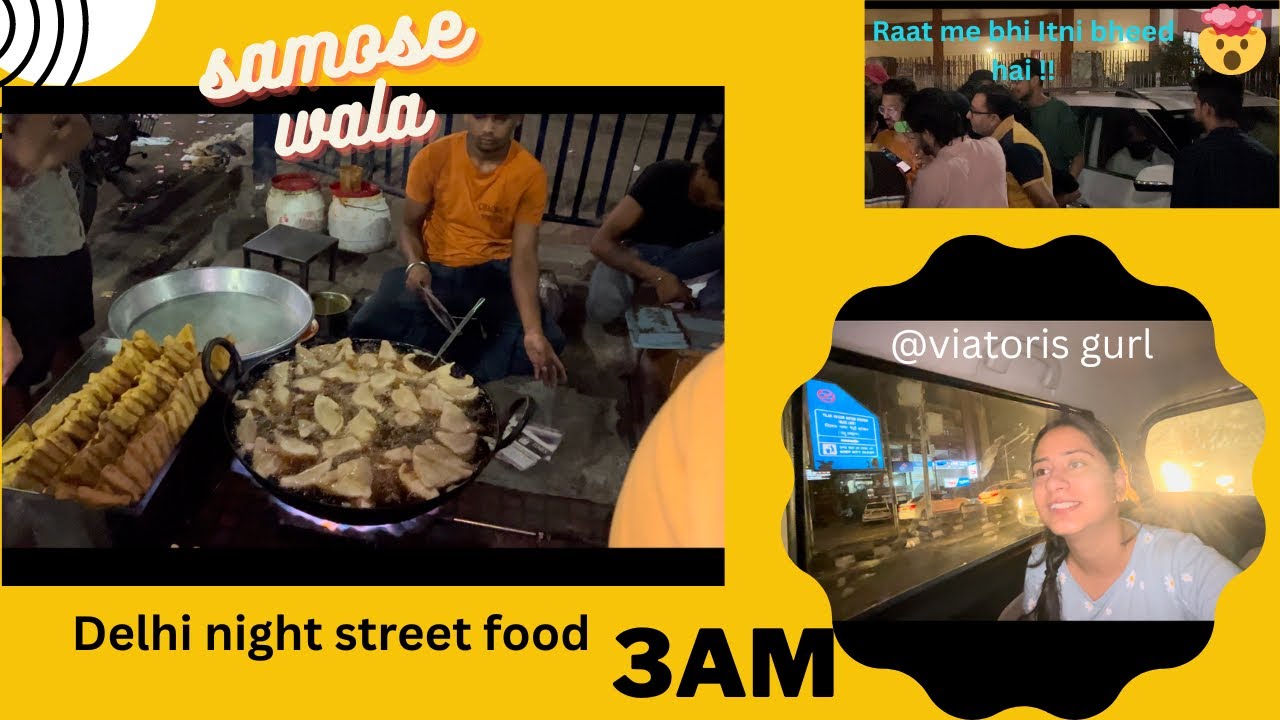 Vlog 1 Tilak Nagar Famous Samose 3 AM Delhi Street Food Pizza 