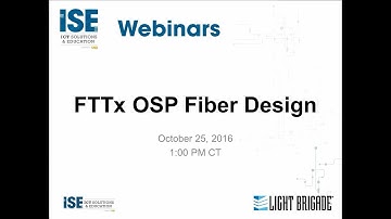 FTTx OSP Design Considerations