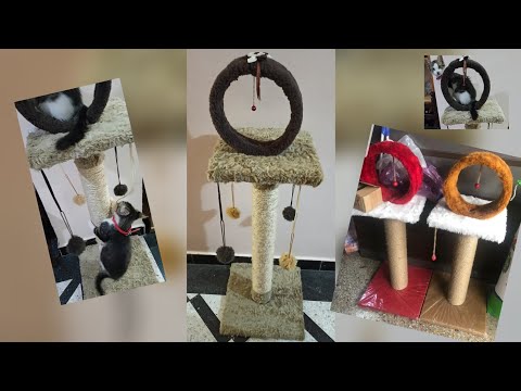 طريقة صنع شجرة القطط أو عمود الخربشة  / Arbre à chat / Cat Tree