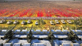 MODERN ARMY ARTILLERY Base Vs 4,000,000 Zombies! - Ultimate Epic Battle Simulator 2
