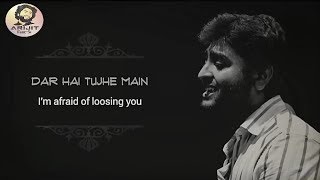 Arijit Singh | Dar Hai Tujhe Main Kho Na Doon | WhatsApp Status | Lyrical | Salamat | Hindi | HD