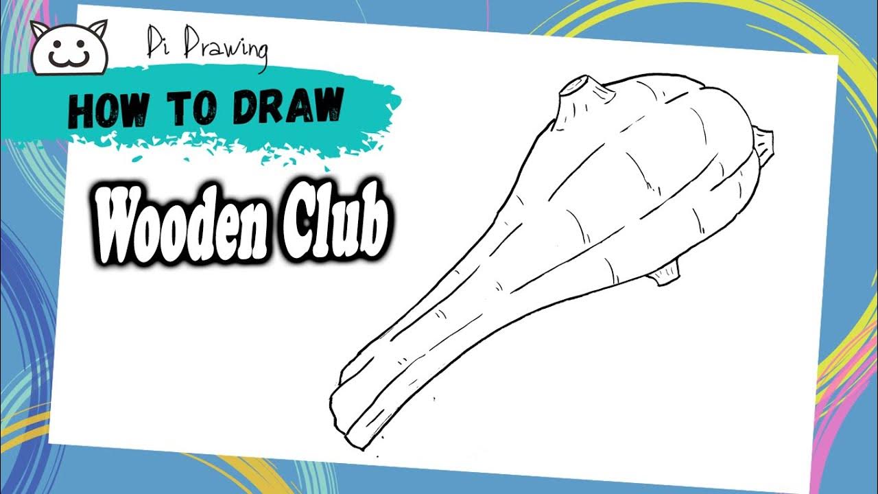 How to Draw Wooden Club YouTube