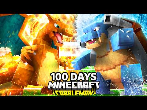 I Spent 100 Days as GYM LEADER Pokémon Minecraft VS. my Rival! (Duos Cobblemon)