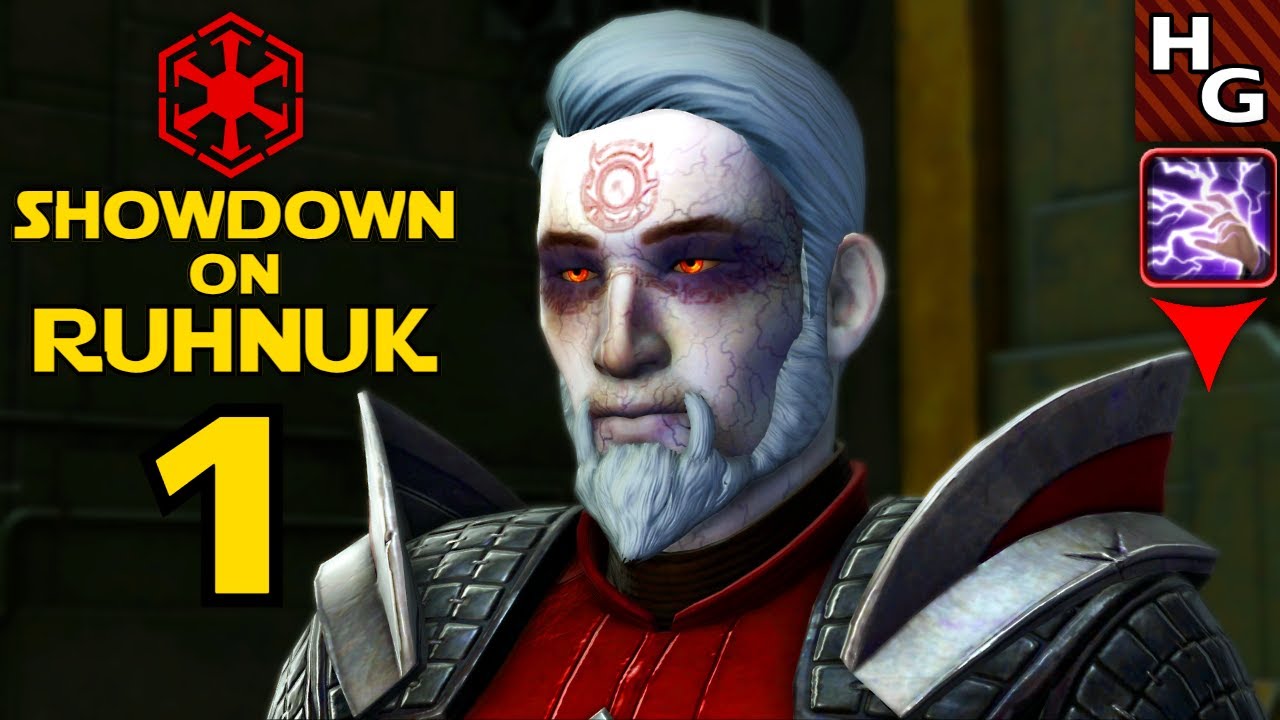 SWTOR Showdown on Ruhnuk (Part 1) Sith Inquisitor [DS Male] - YouTube