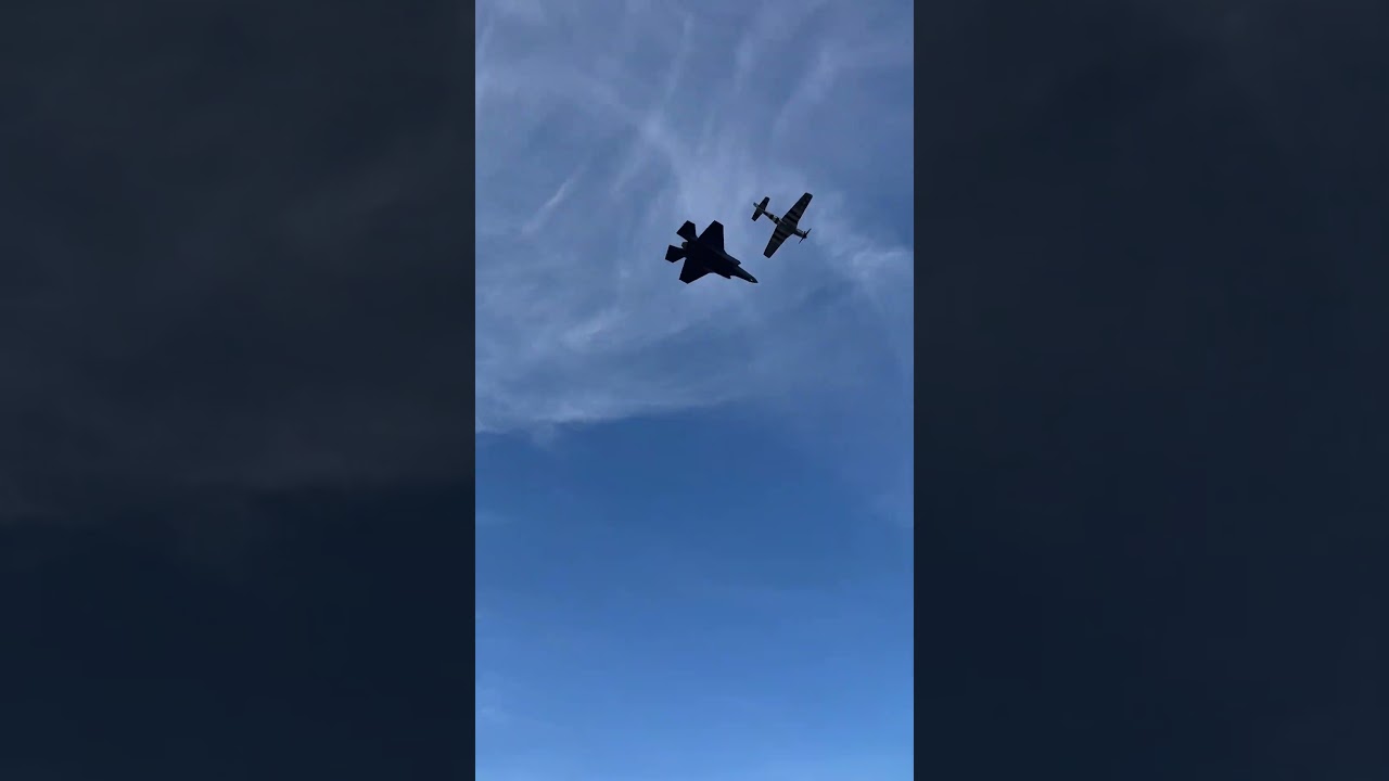 U.S. Air Force Heritage Flight – F-35A & P-51 