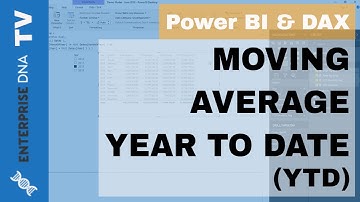 Calculate A Monthly Moving Average Year To Date (YTD) in Power BI Using DAX
