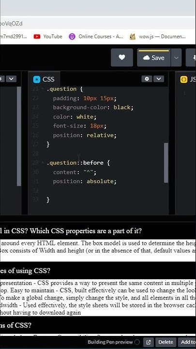html css js faq - YouTube