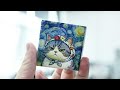 🐱ePrint prints a 3D embossed cat under a starry sky ✨ #ePrint #design #Kickstarter #diy #reliefs
