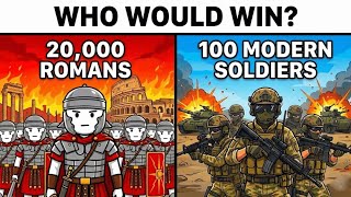 100 Modern Soldiers vs 20 000 Romans Who Would Really Win
