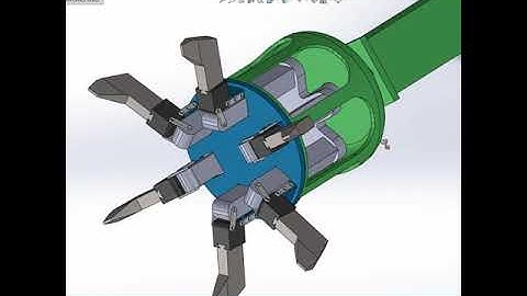 6 Jaw Robot Gripper Mechanism in Solidworks shorts