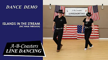 ISLANDS IN THE STREAM - Line Dance Demo & Walk Through