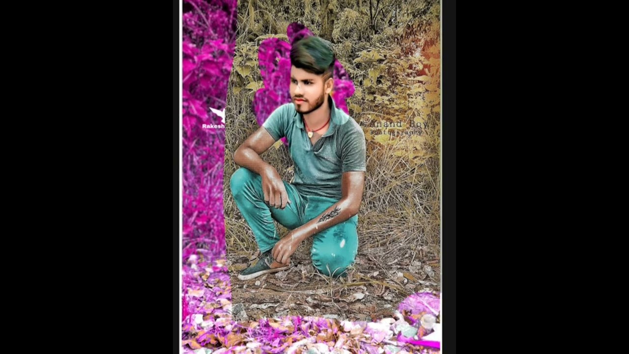 Pink Background Photo Editing in 15 second 