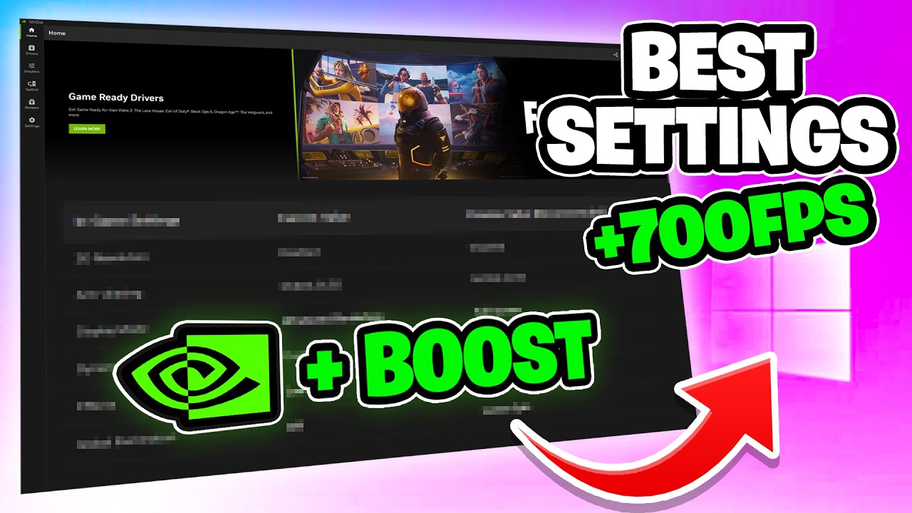 The BEST NVIDIA App & Control Panel Settings for GAMING in 2026! 🟩 ...