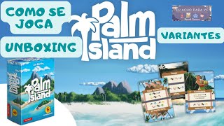 Palm Island Unboxing +  Regras e Variantes - Board game da Papergames - Menos de R$ 50
