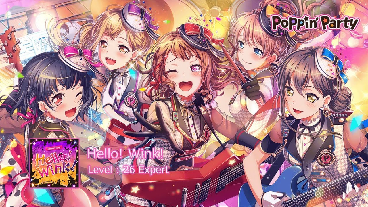 [BanG Dream!] Poppin'Party - Hello! Wink! (VS Live) - YouTube