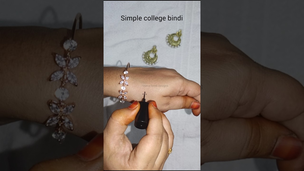 Cute and simple college bindi 