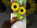 কালার পেপার দিয়ে সূর্যমুখী 🌻#diy #craft #sunflower #handmade #shorts #viral #foryou