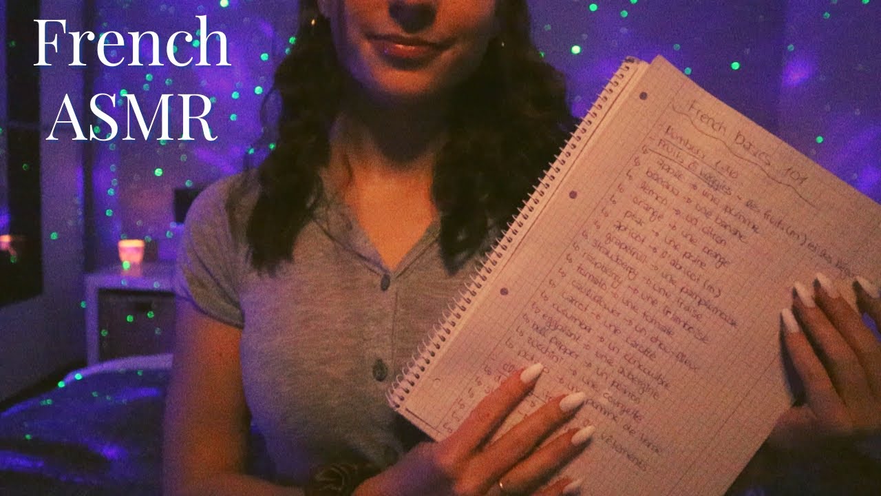 ASMR | Teaching YOU French (Counting, Tracing)🇫🇷