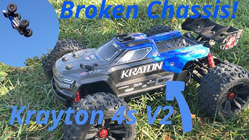 Arrma Kraton 4s V2 First impression Bash (Broken Chassis!)