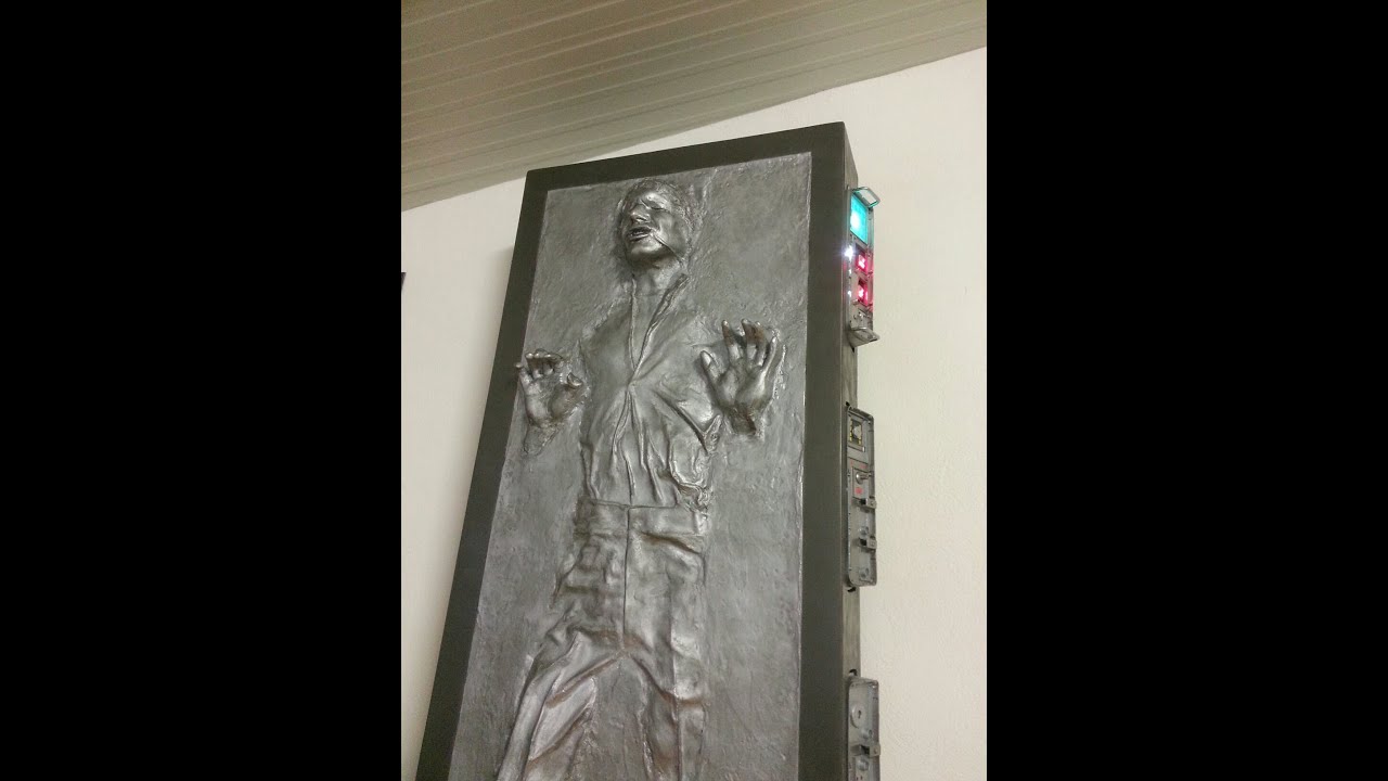 life size han solo in carbonite kit